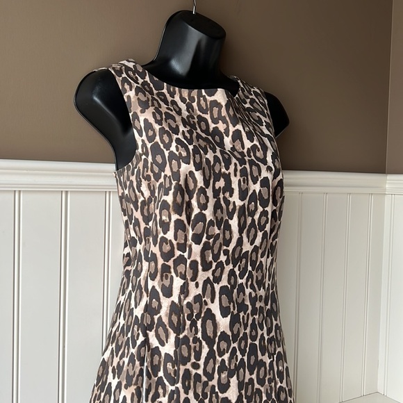 KATE SPADE Brown Leopard Print Dress Size 6 - Picture 4 of 13